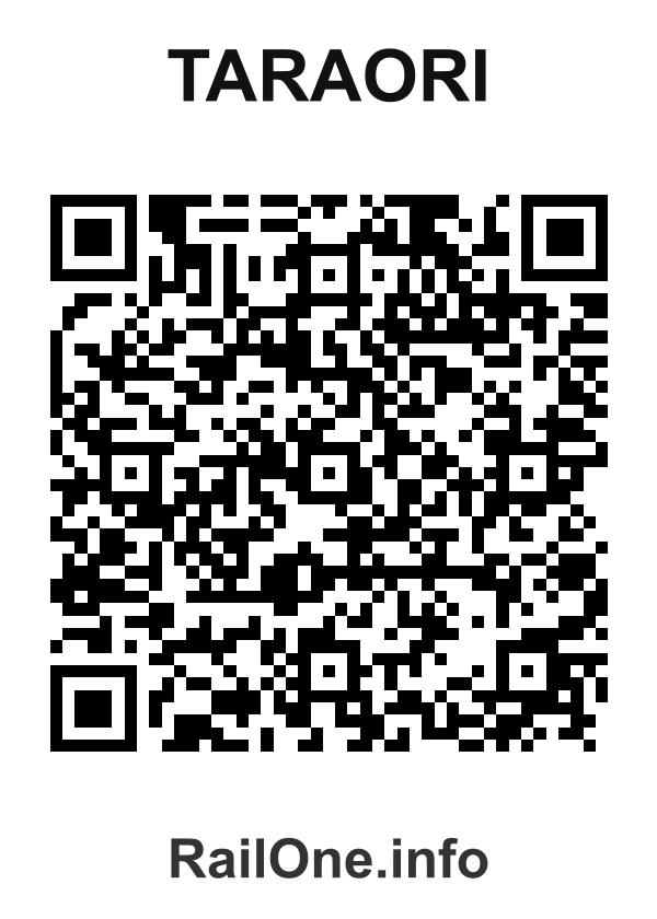 RailOne QR Code for Taraori station