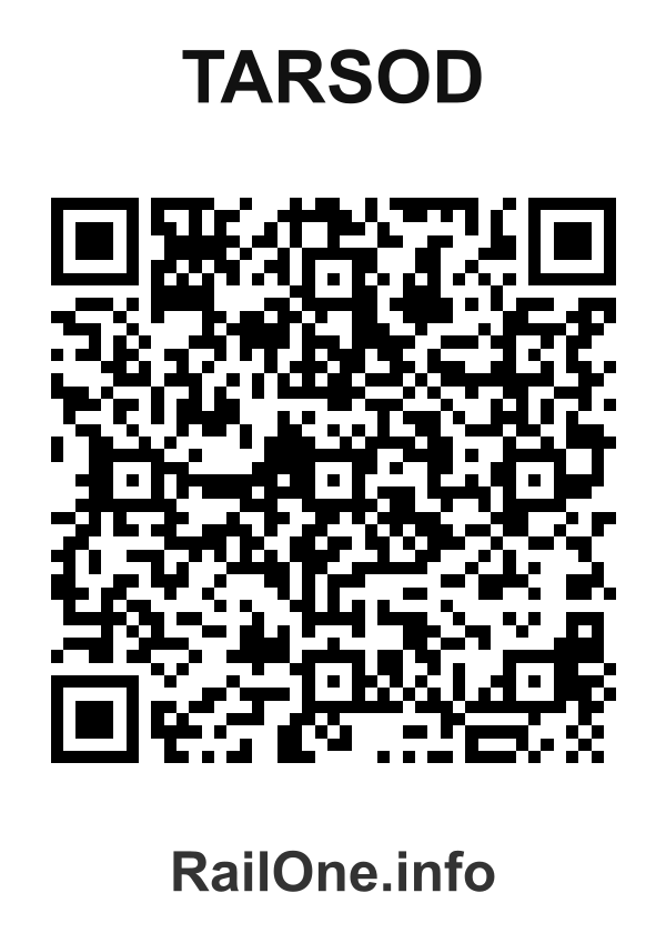 RailOne QR Code for Tarsod station