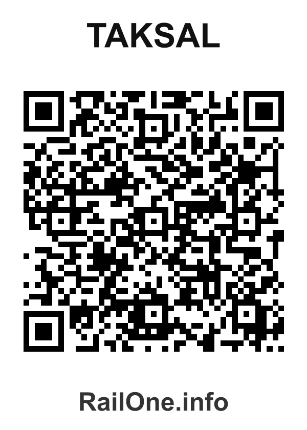 RailOne QR Code for Taksal station