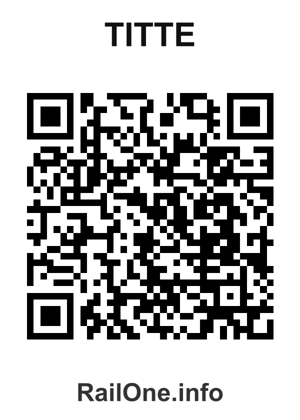 RailOne QR Code for Titte station