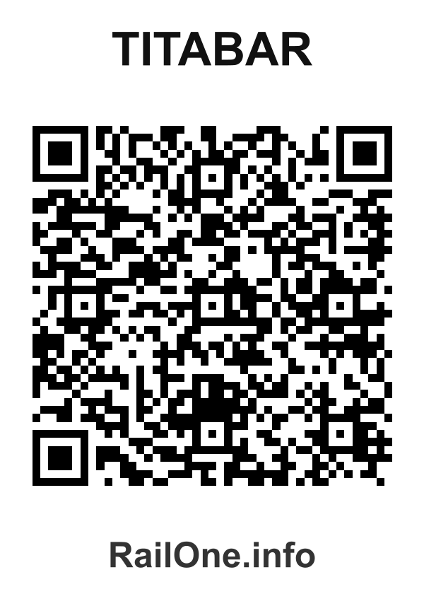 RailOne QR Code for Titabar station