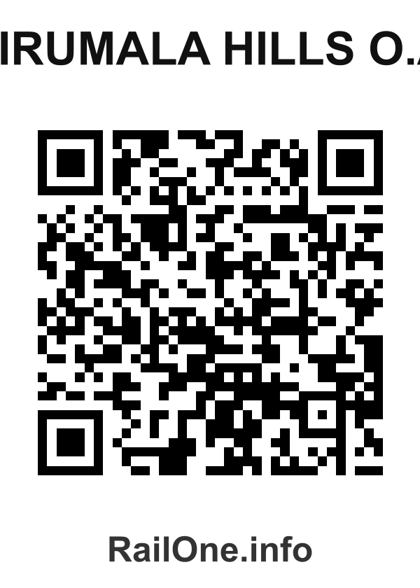 RailOne QR Code for Tirumala Hills O.a station