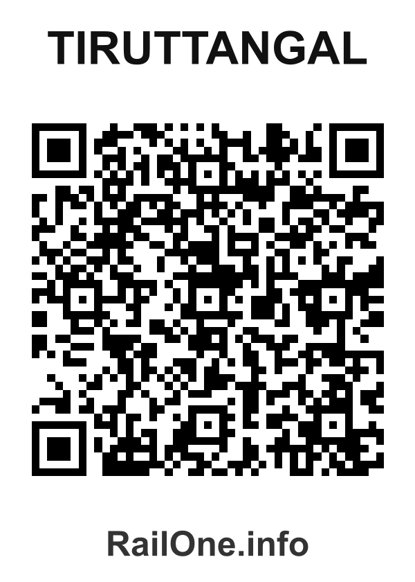 RailOne QR Code for Tiruttangal station