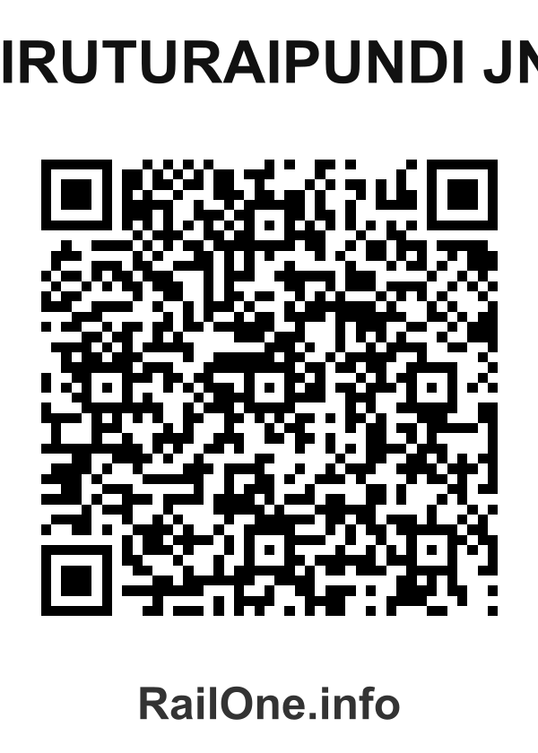 RailOne QR Code for Tiruturaipundi Jn. station