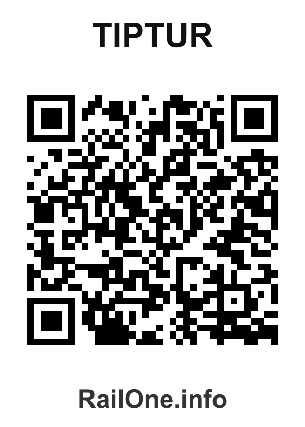 RailOne QR Code for Tiptur station