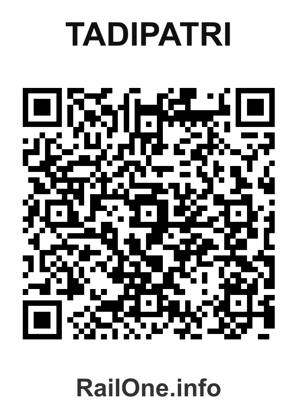 RailOne QR Code for Tadipatri station