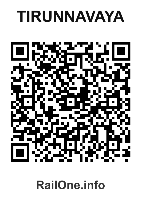 RailOne QR Code for Tirunnavaya station