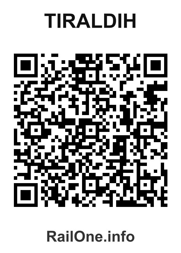 RailOne QR Code for Tiraldih station