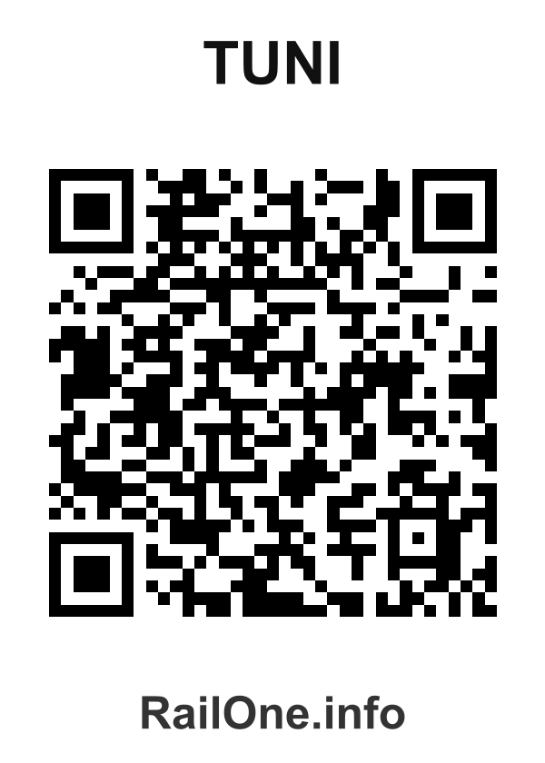 RailOne QR Code for Tuni station
