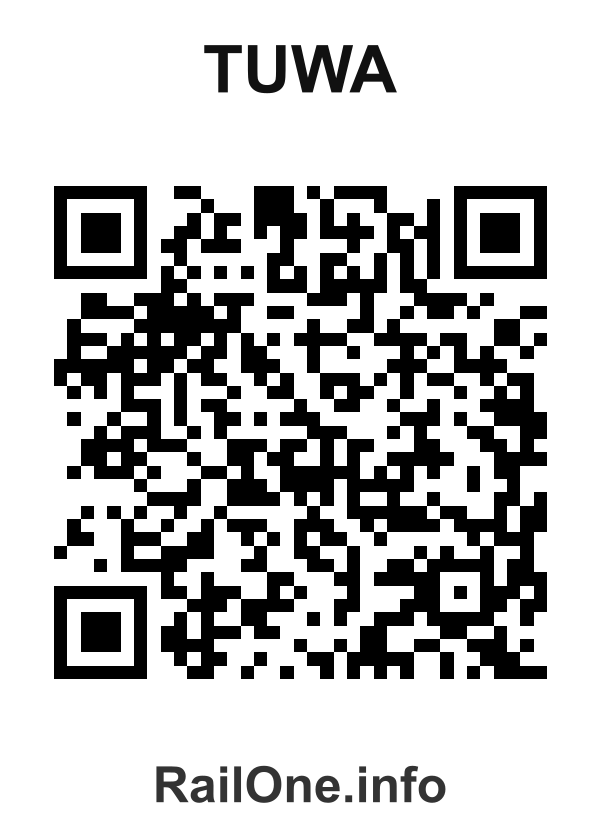 RailOne QR Code for Tuwa station