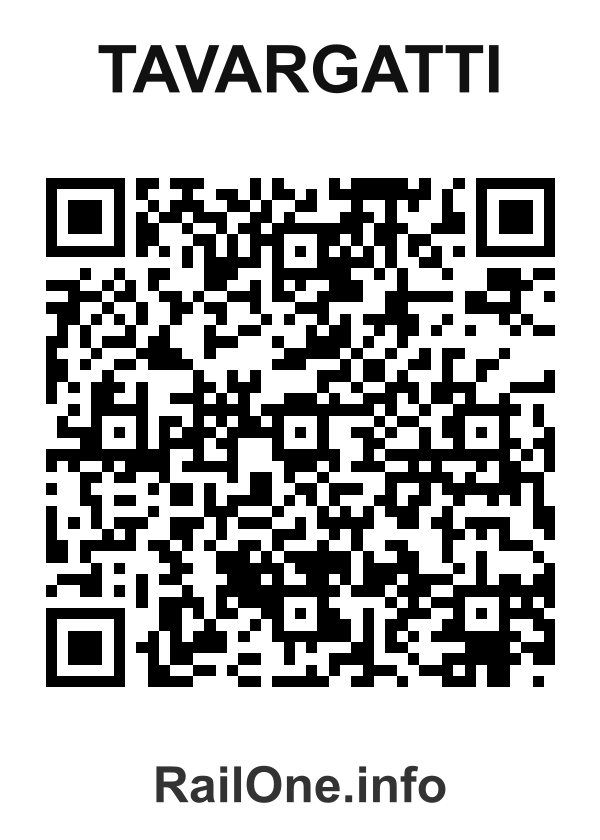 RailOne QR Code for Tavargatti station