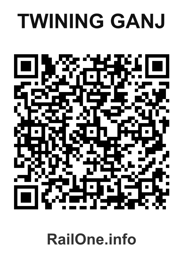 RailOne QR Code for Twining Ganj station