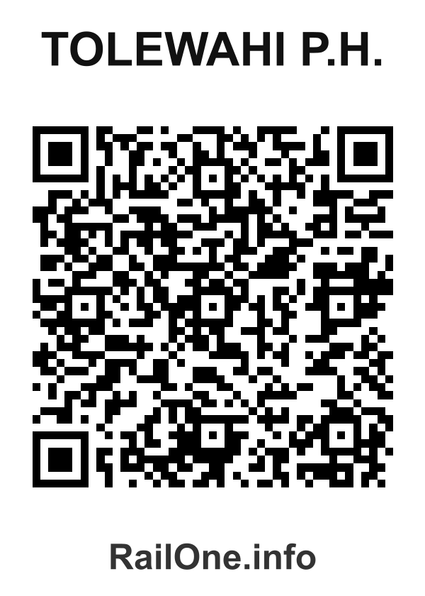 RailOne QR Code for Tolewahi P.h. station