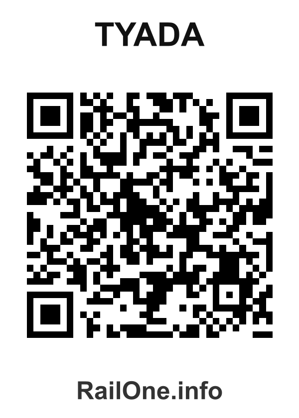 RailOne QR Code for Tyada station