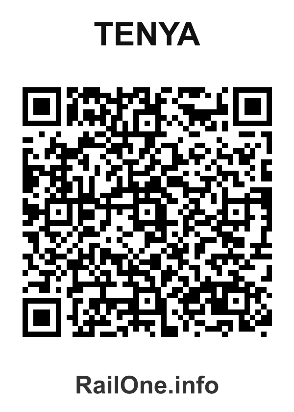 RailOne QR Code for Tenya station
