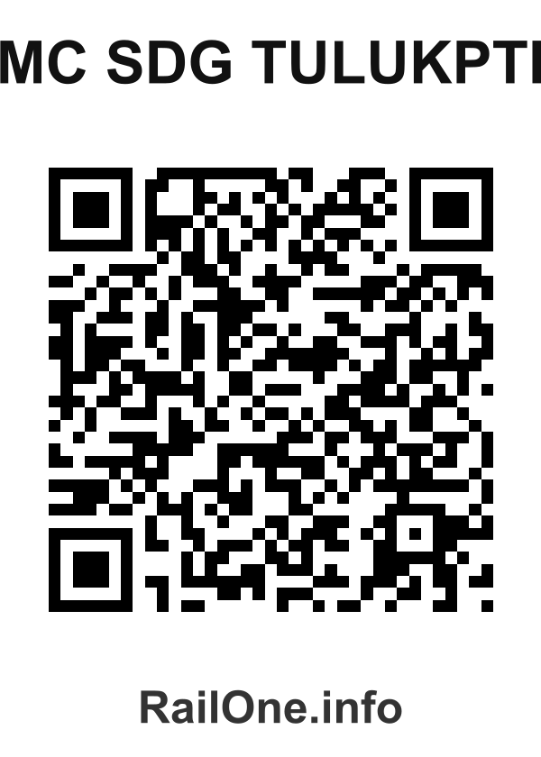 RailOne QR Code for Mc Sdg Tulukpti station