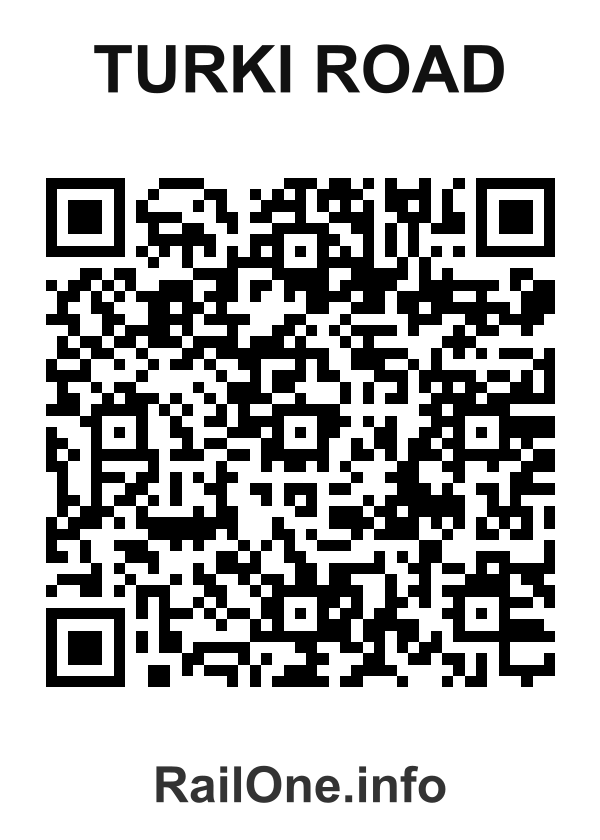 RailOne QR Code for Turki Road station