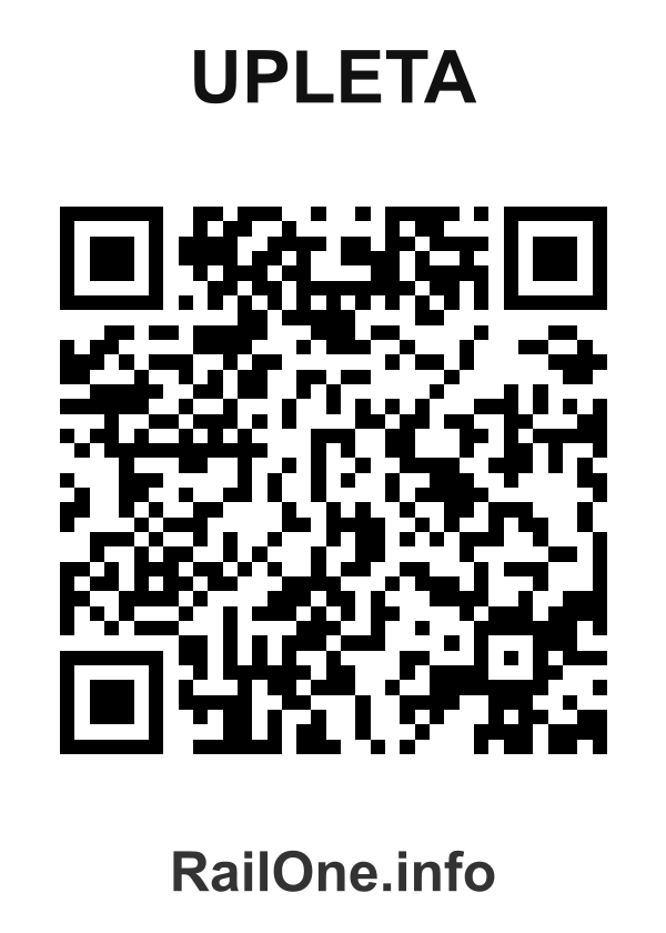 RailOne QR Code for Upleta station