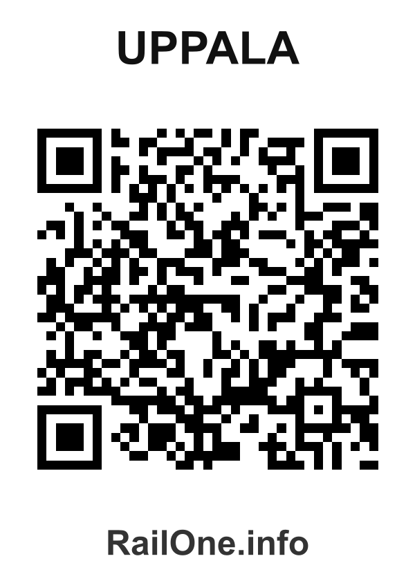 RailOne QR Code for Uppala station
