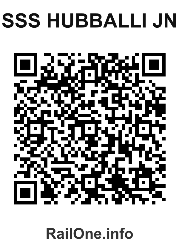 RailOne QR Code for Sss Hubballi Jn station