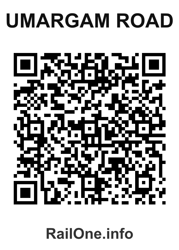 RailOne QR Code for Umargam Road station