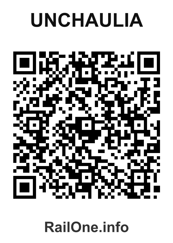 RailOne QR Code for Unchaulia station