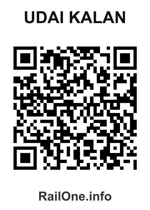 RailOne QR Code for Udai Kalan station