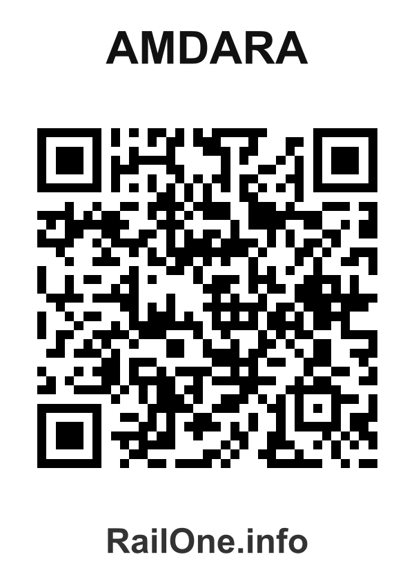 RailOne QR Code for Amdara station