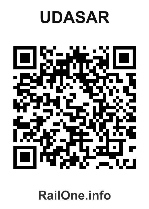 RailOne QR Code for Udasar station