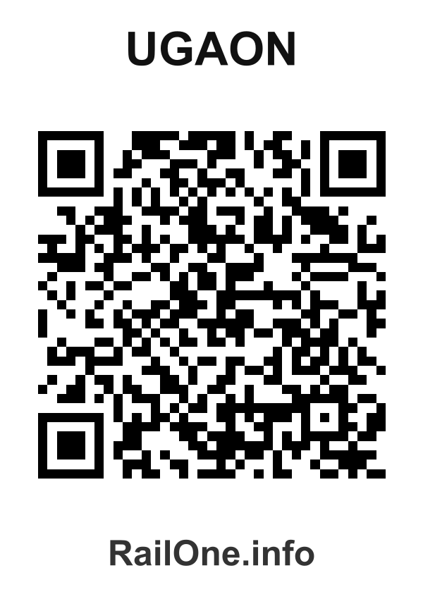 RailOne QR Code for Ugaon station