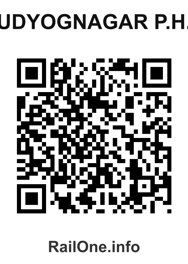 RailOne QR Code for Udyognagar P.h. station