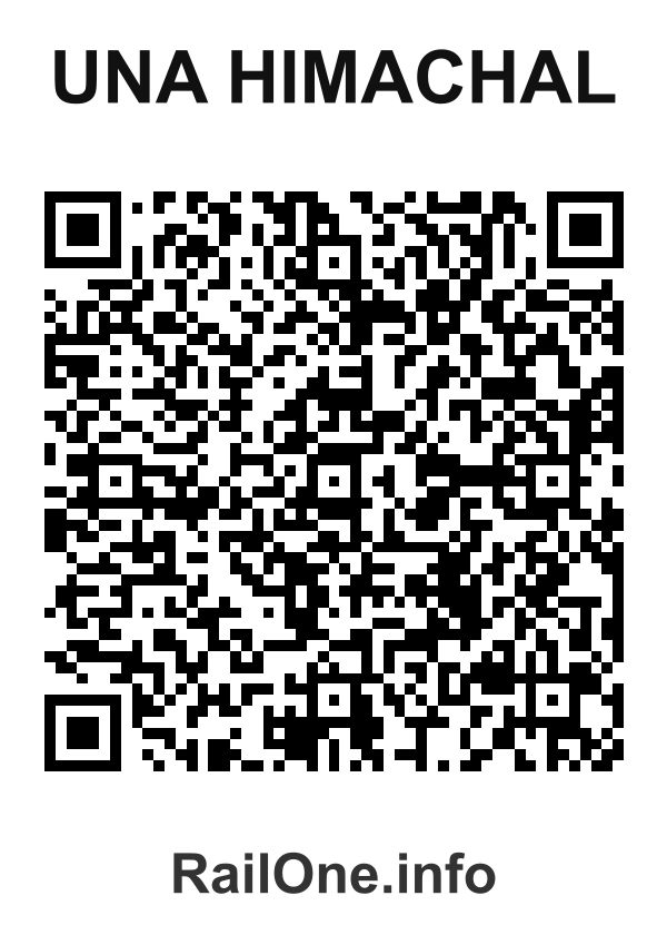 RailOne QR Code for Una Himachal station
