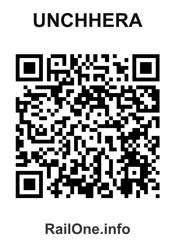 RailOne QR Code for Unchhera station