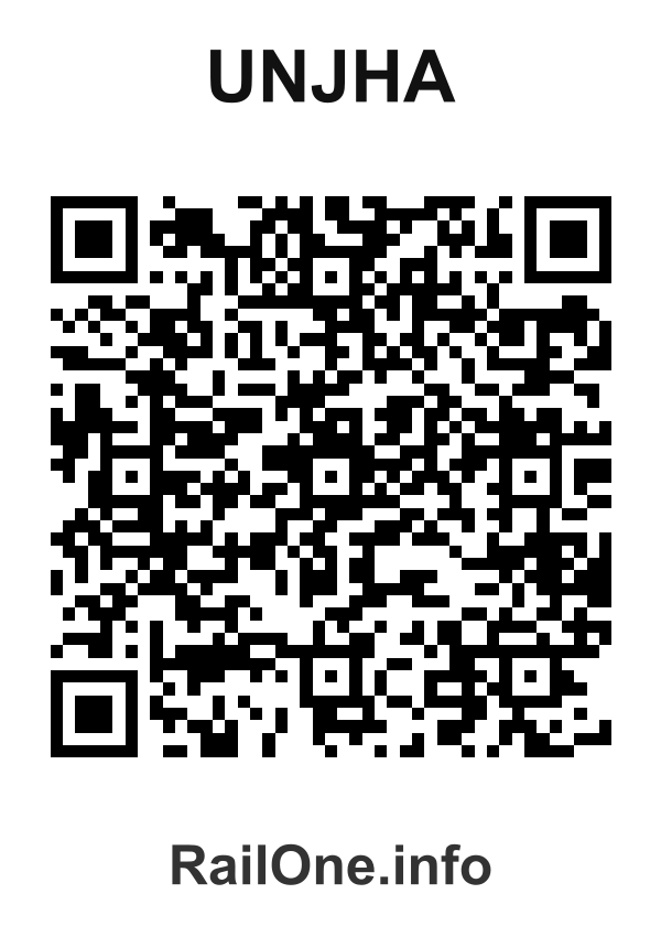 RailOne QR Code for Unjha station