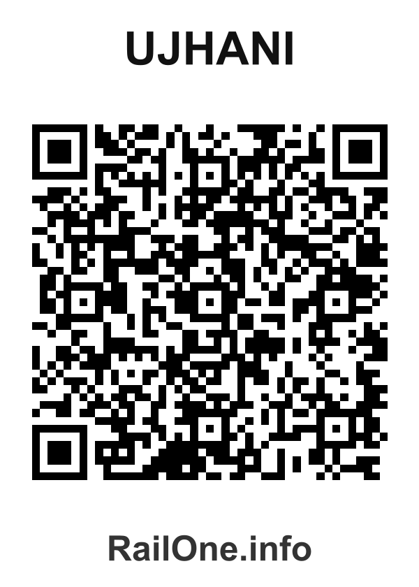 RailOne QR Code for Ujhani station
