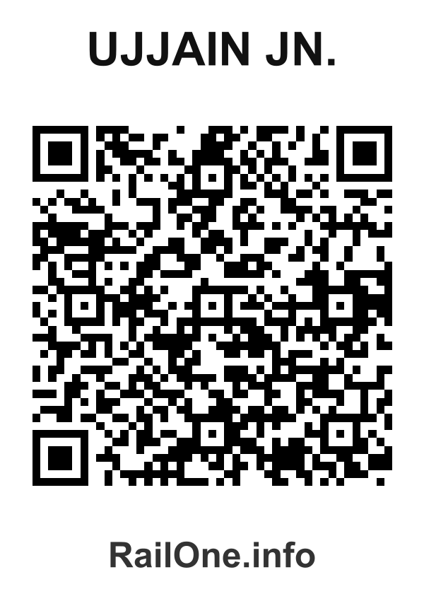 RailOne QR Code for Ujjain Jn. station