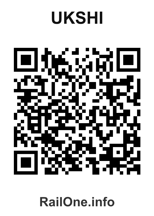 RailOne QR Code for Ukshi station