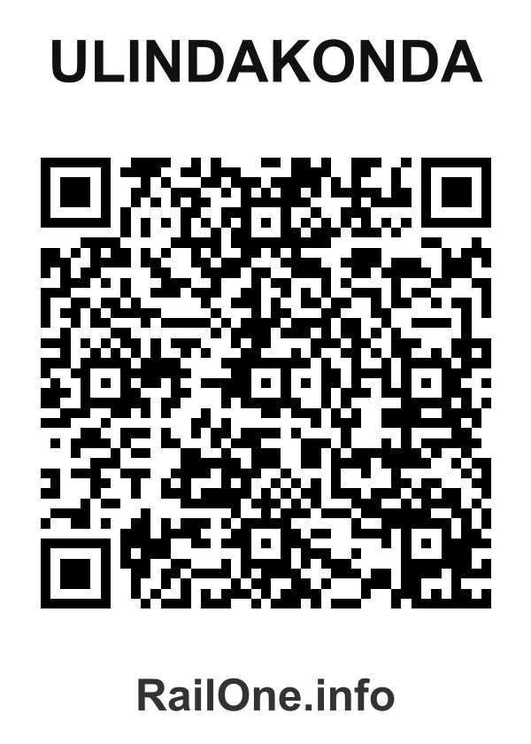 RailOne QR Code for Ulindakonda station