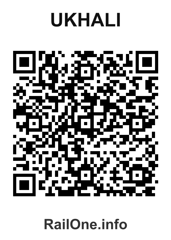 RailOne QR Code for Ukhali station
