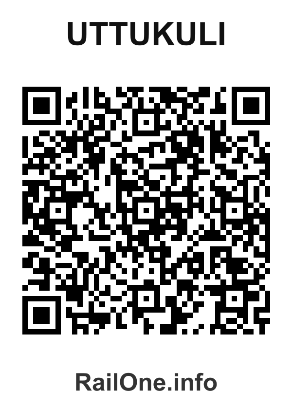 RailOne QR Code for Uttukuli station