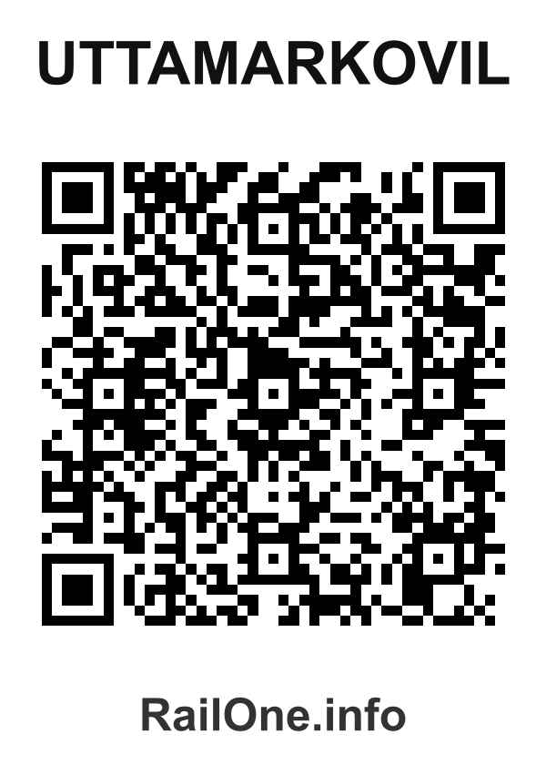 RailOne QR Code for Uttamarkovil station