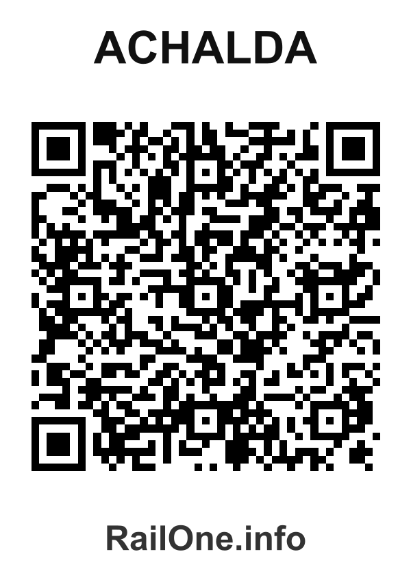 RailOne QR Code for Achalda station