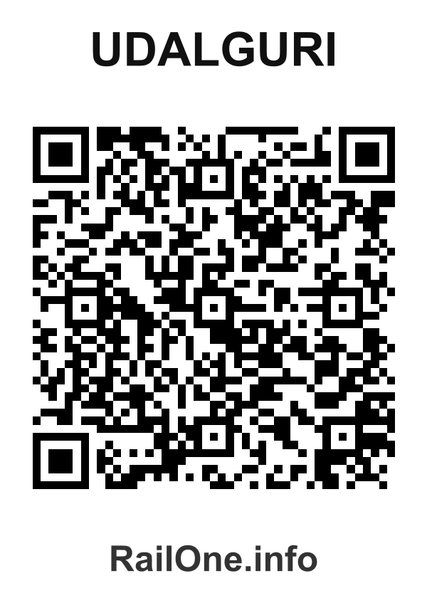 RailOne QR Code for Udalguri station