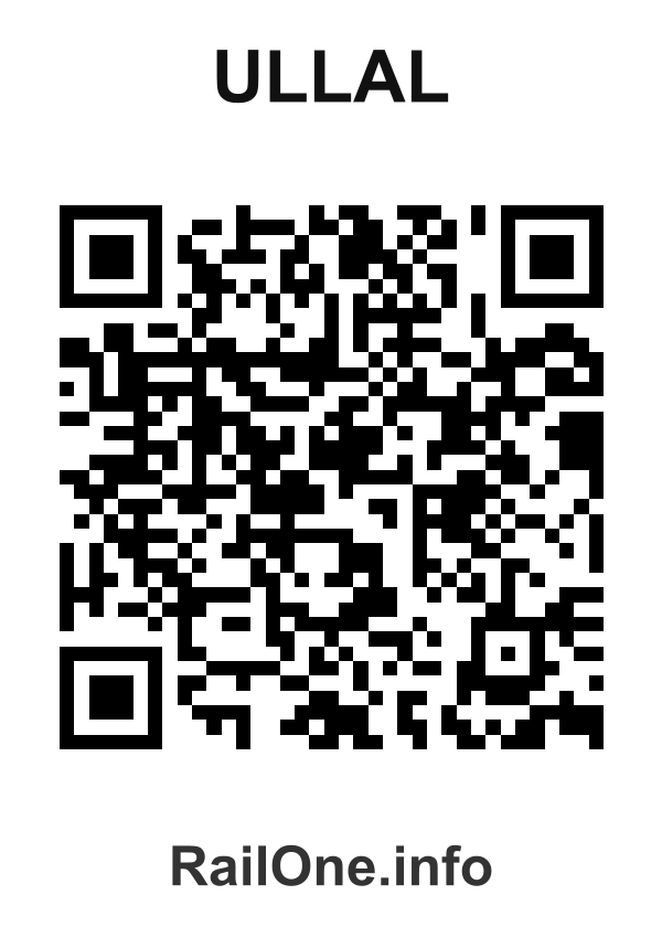 RailOne QR Code for Ullal station