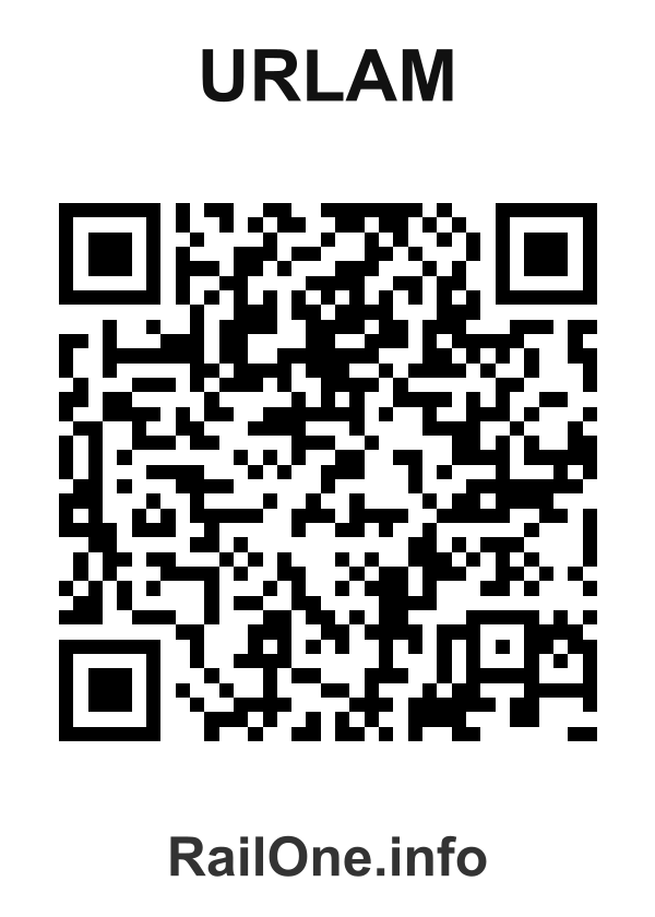 RailOne QR Code for Urlam station