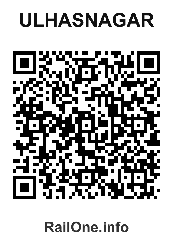 RailOne QR Code for Ulhasnagar station