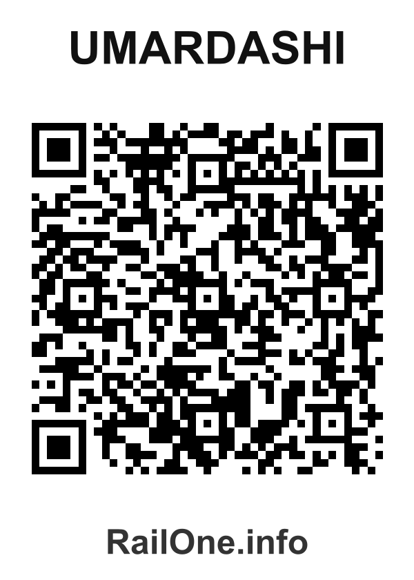RailOne QR Code for Umardashi station