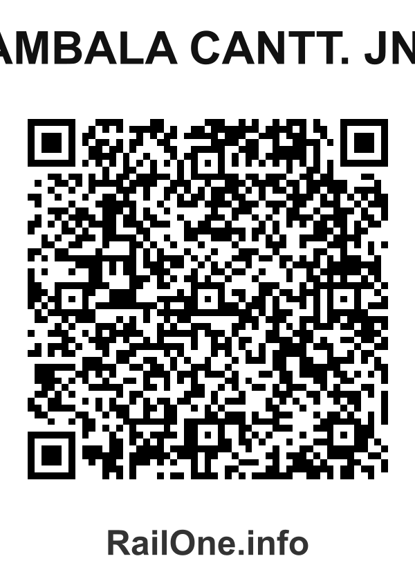RailOne QR Code for Ambala Cantt. Jn. station