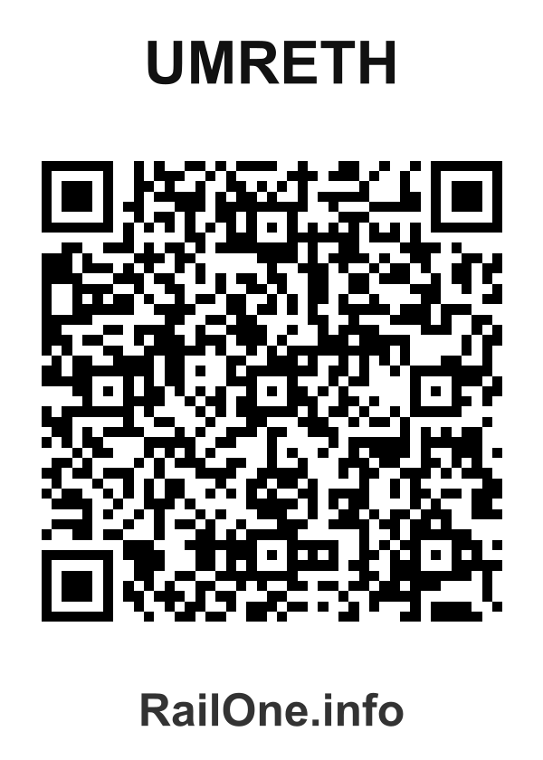 RailOne QR Code for Umreth station