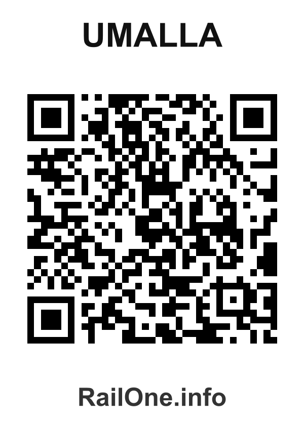 RailOne QR Code for Umalla station